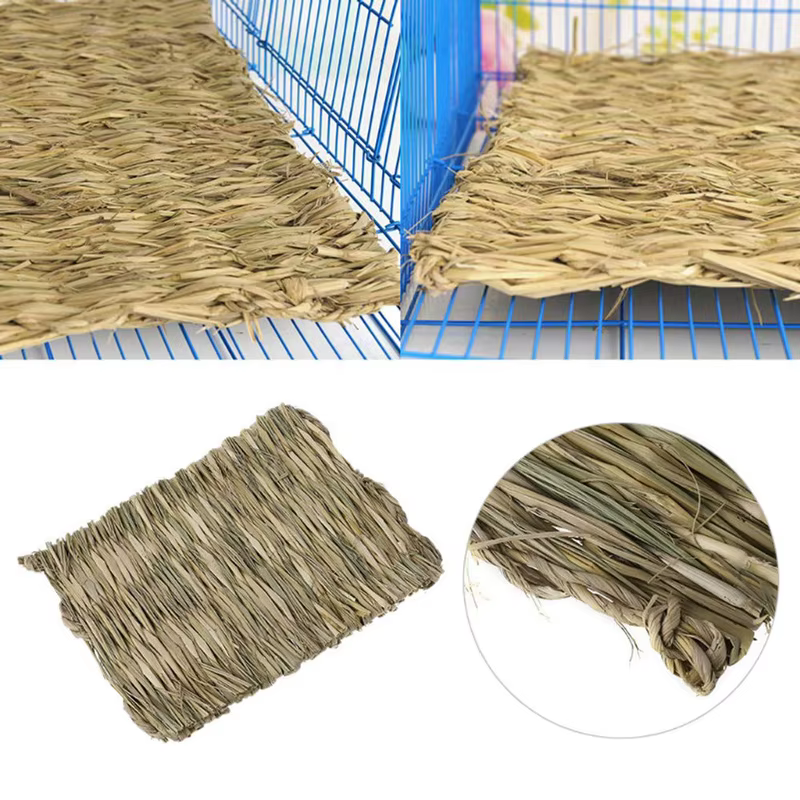 Natural Woven Grass Mat for Rabbits and Small Pets - Image 4