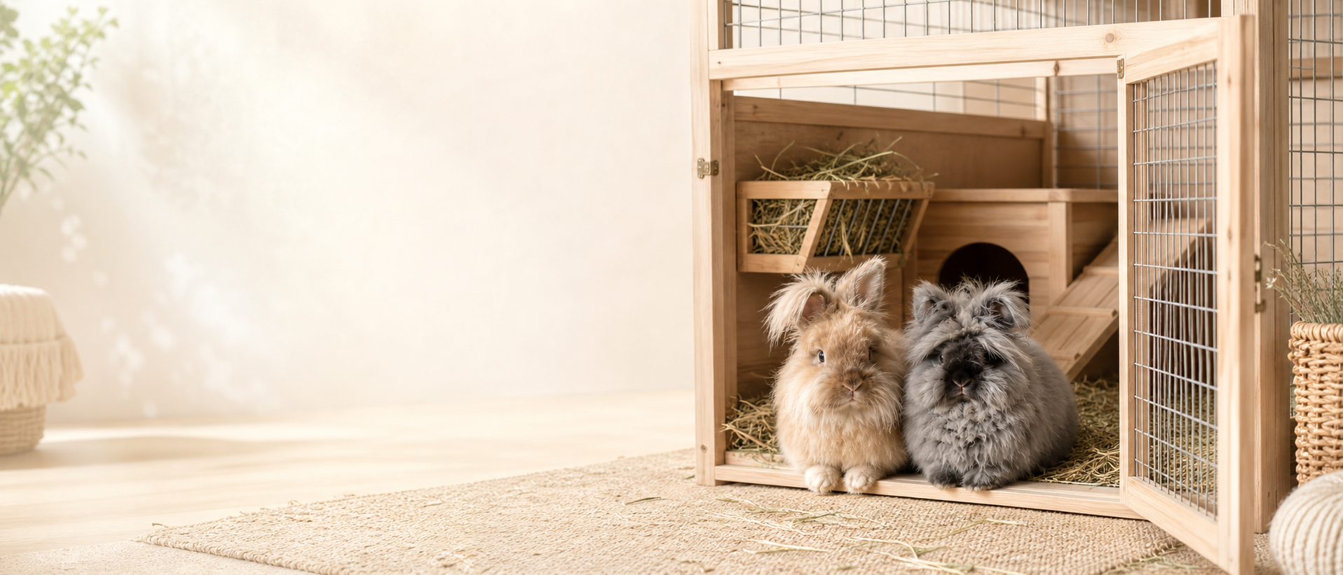 How big should a rabbit cage be guide from RabbitCare.co.uk