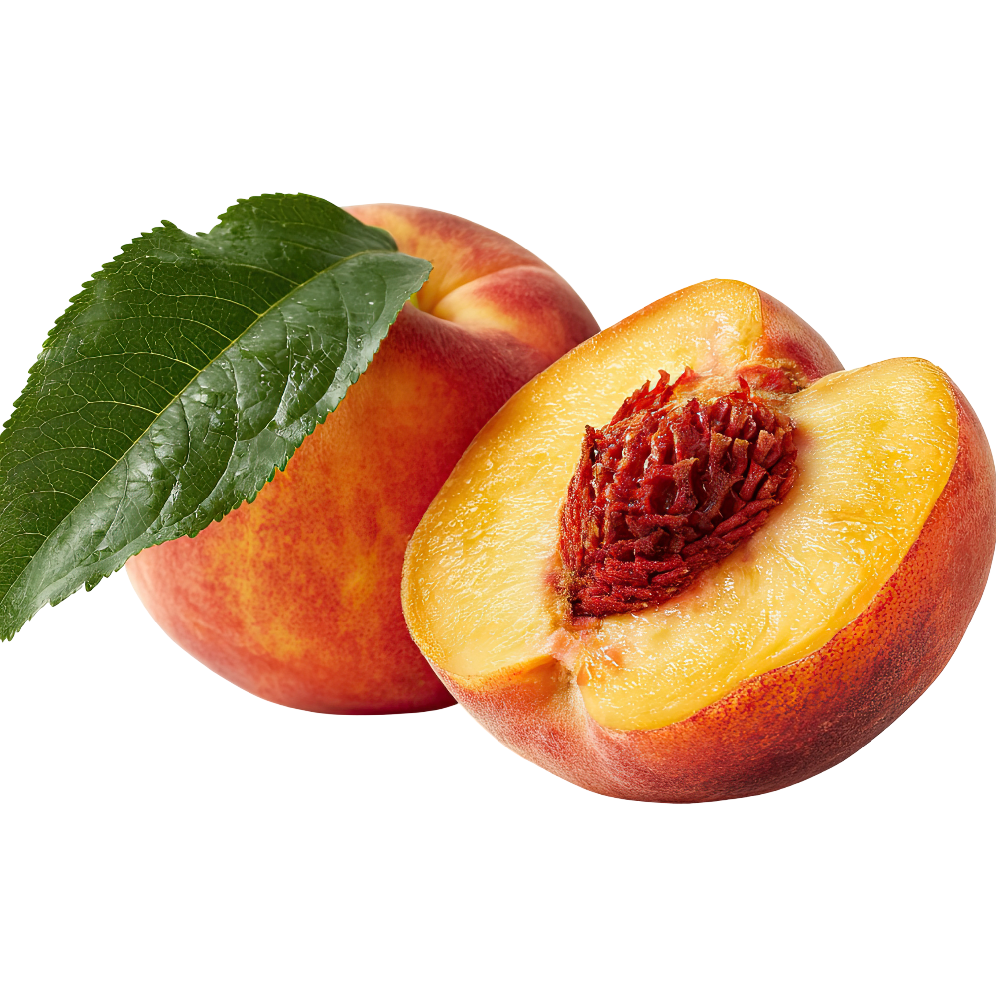 Peach illustration for rabbit treat guide