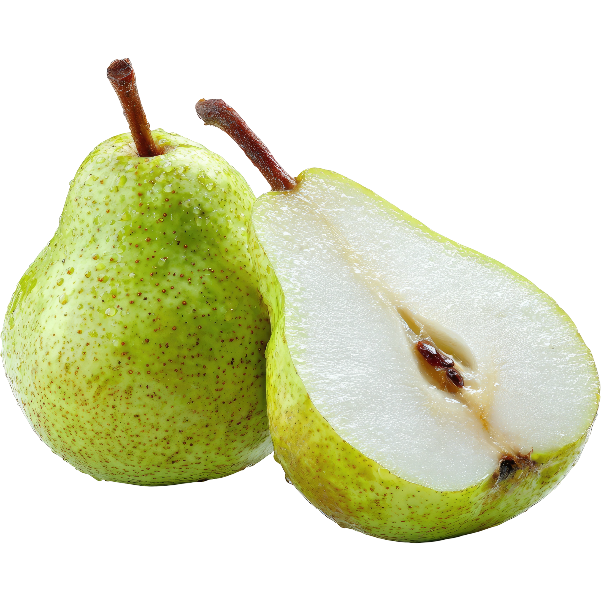 Pear illustration for rabbit treat guide
