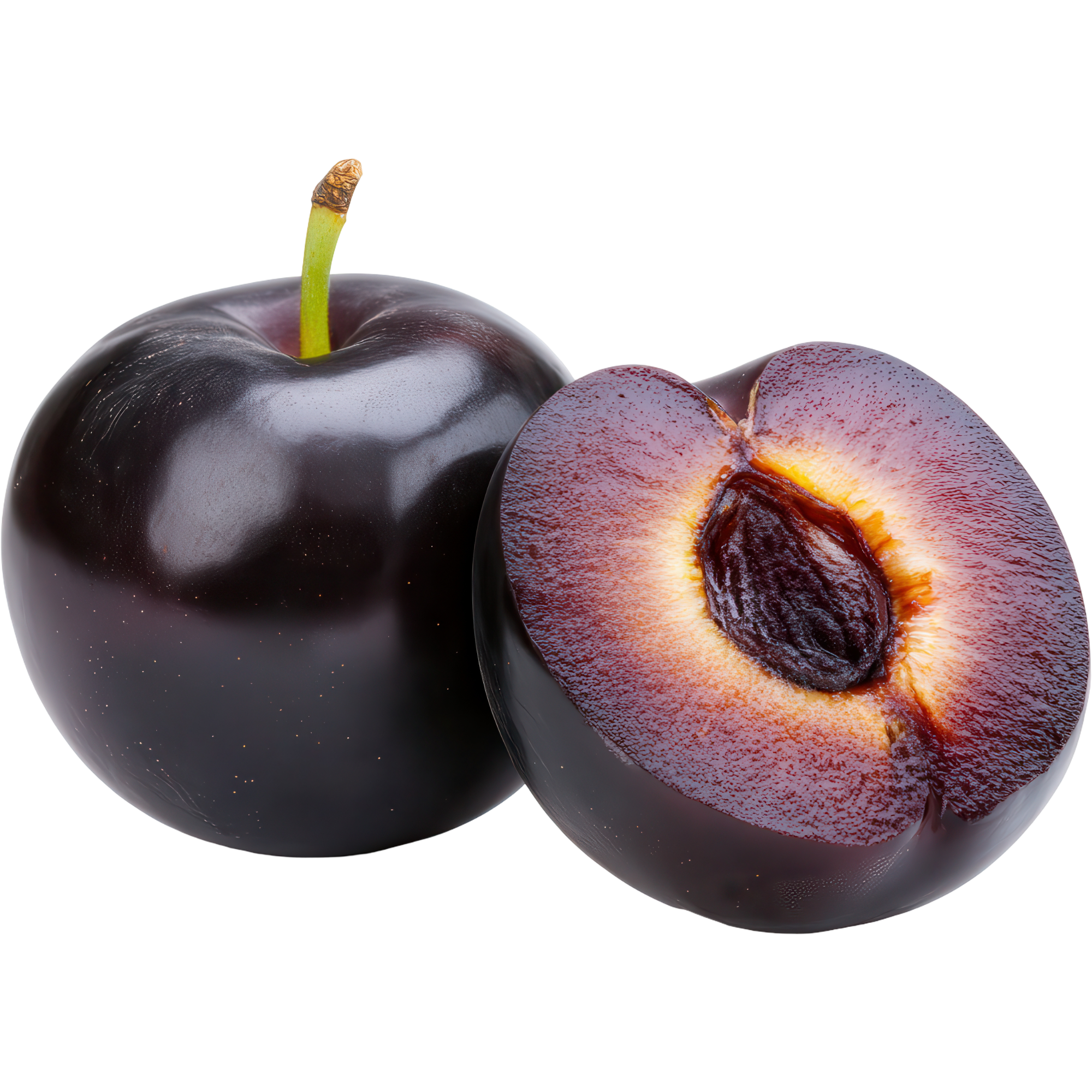 Plum illustration for rabbit treat guide