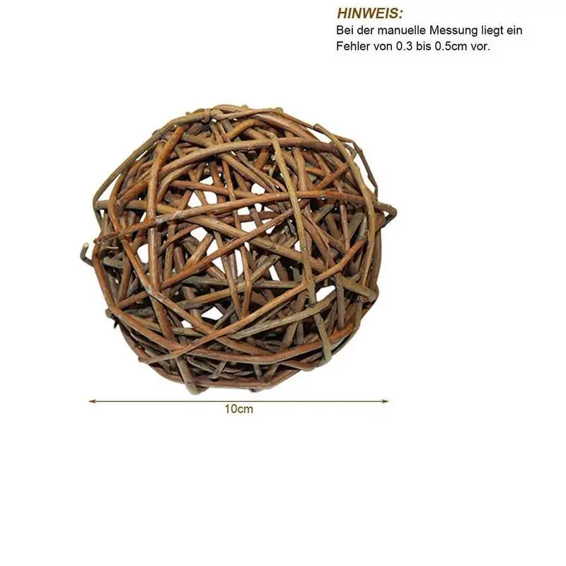 Natural Willow Ball Chew Toy for Rabbits - Image 6