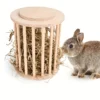 Wooden Vertical Hay Feeder for Rabbits