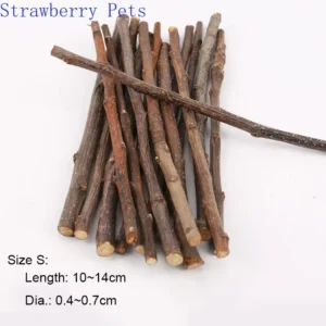 Natural Apple Wood Chew Sticks for Rabbits