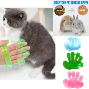 Rabbit Grooming Glove & Brush Set