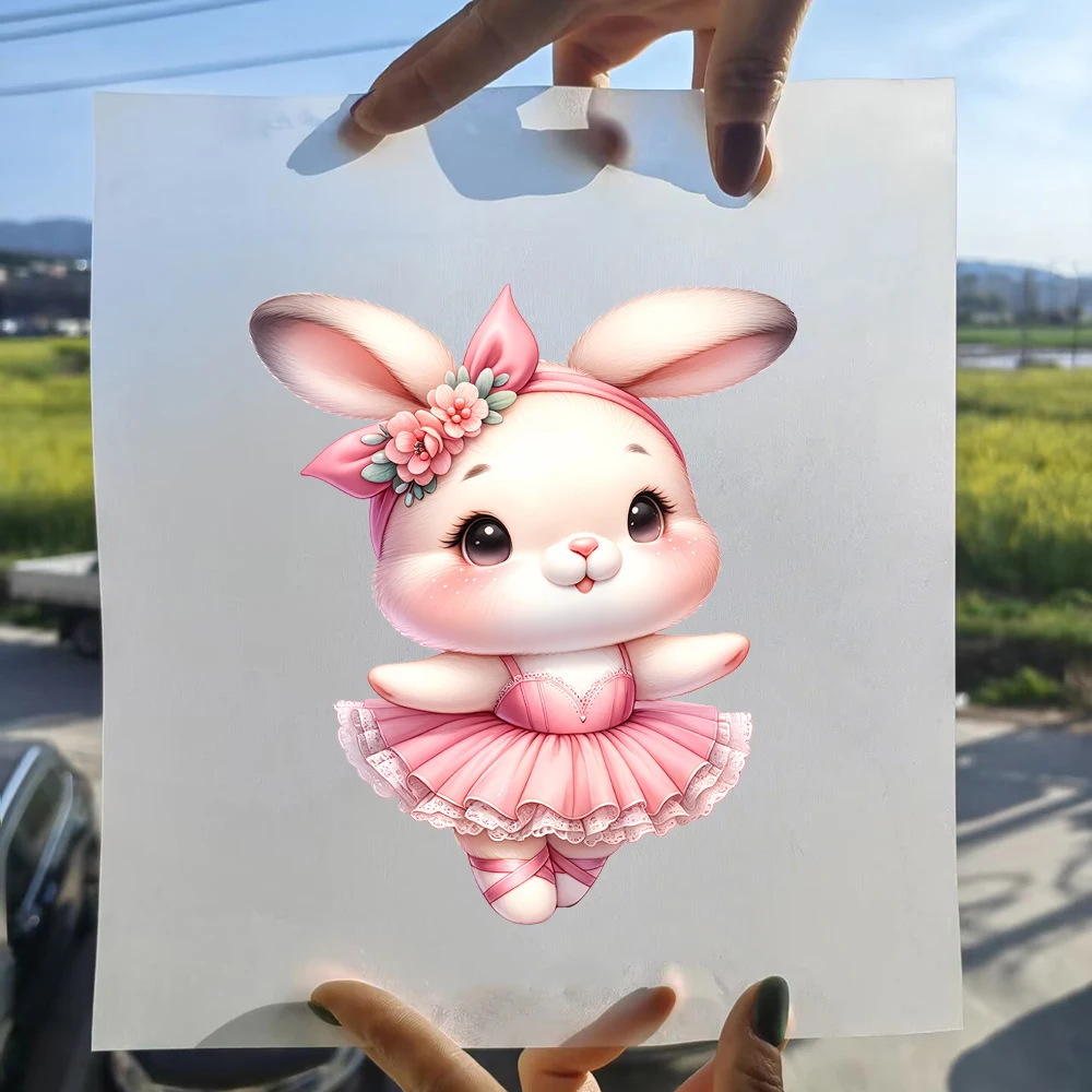 Ballet Bunny Iron-On Transfer Patch - Image 3
