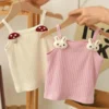 Rabbit and Mushroom Kids’ Knitted Vest Top