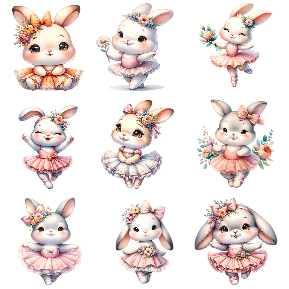Ballet Bunny Iron-On Transfer Patch