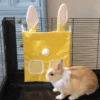 PU Leather Hanging Hay Bag for Rabbits