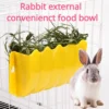 Compact Plastic Hay Rack for Rabbits