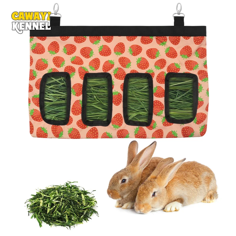 Hanging Hay Feeder Bag for Rabbits