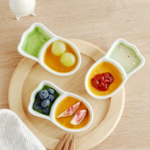 Ceramic Carrot Food & Water Bowl for Rabbits