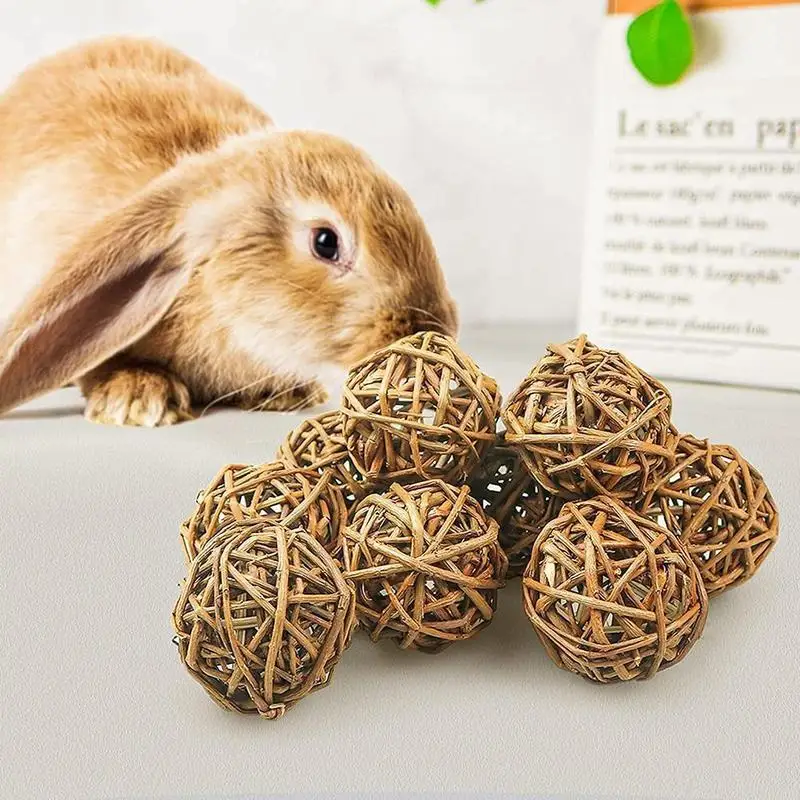 Natural Willow Ball Chew Toy for Rabbits - Image 10